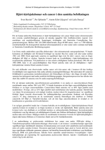 Hjärt-kärlsjukdomar och cancer i den samiska