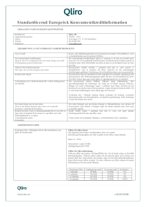 Standardiserad Europeisk Konsumentkreditinformation