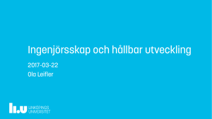 hållbar utveckling