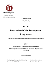 4.4 På vilket sätt uppfattar specialpedagogen att