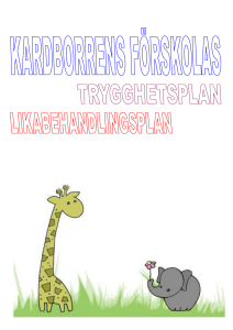 Likabehandlingsplan/Trygghetsplan