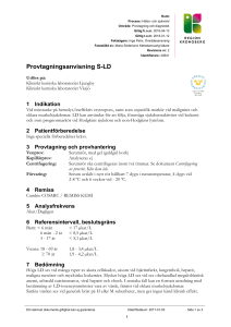 Provtagningsanvisning S-LD