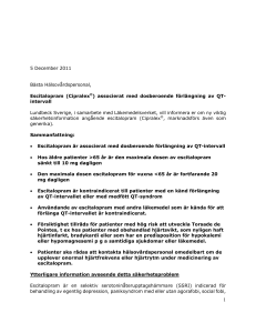 Cipralex DHPC 2011-12-05