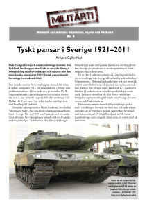 Tyskt pansar i Sverige 1921–2011