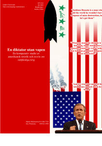 USA´s rättfärdigande av krig, en motsägelse