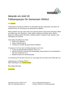 Äskande mall - Folkkampanj för Gemensam Välfärd