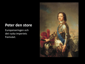 Peter den store - UU Studentportalen