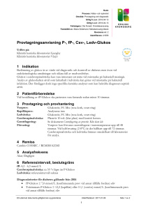 Provtagningsanvisning P-, fP-, Csv-, Ledv