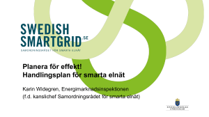Planera för effekt! Handlingsplan för smarta elnät