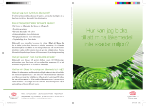 Hur kan jag bidra till att mina läkemedel inte