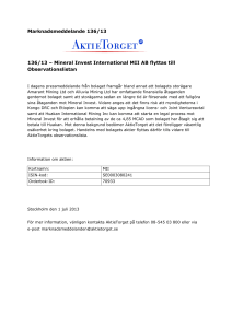 Marknadsmeddelande/ Market Notice nr 42/10