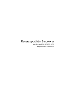 Reserapport från Barcelona - Juridicum