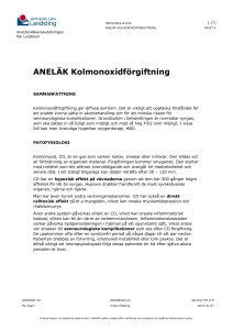 ANELÄK Kolmonoxidförgiftning