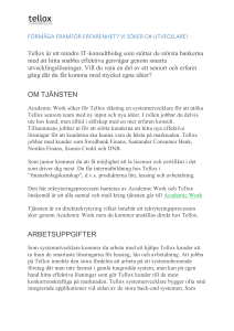 FÖRMÅGA FRAMFÖR ERFARENHET