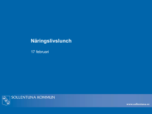 Näringslivslunch - Sollentuna kommun