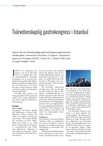 Tvärvetenskaplig gastrokongress i Istanbul