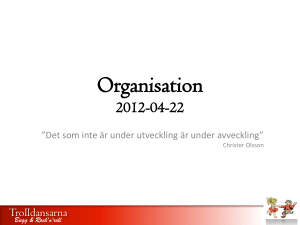 Organisation - Trolldansarna