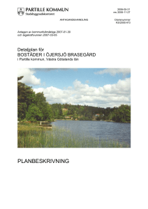 planbeskrivning - Partille kommun
