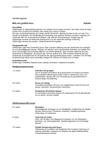 Utbildningsplan Bild och grafisk form