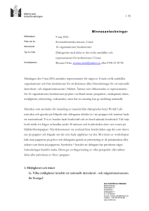 Minnesanteckningar
