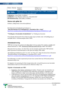 Ebola och annan viral hemorragisk feber (VHF)
