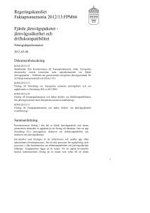 Fjärde järnvägspaketet - järnvägssäkerhet och driftskompatibilitet