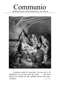 Communio 4_14 - Liberala Katolska Kyrkan i Sverige