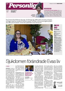 Sjukdomen förändrade Evas liv - Riksföreningen för ME