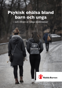 Psykisk ohälsa bland barn och unga