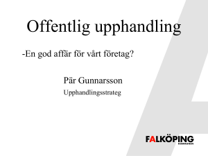 4 kap. Upphandlingsförfaranden