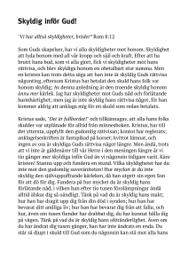 Skyldig inför Gud!