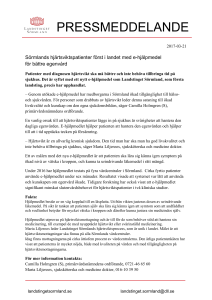 Rubrik pressmeddelande