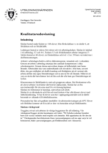 Kvalitetsredovisning