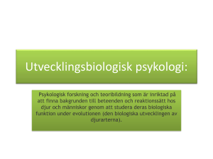 Utvecklingsbiologisk psykologi