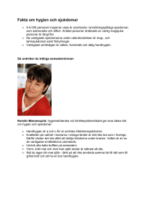Fakta om hygien och sjukdomar