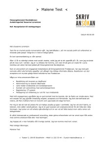 Ref. Receptionist till mottagningen
