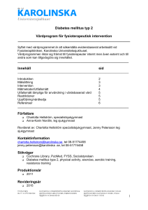 Vårdprogram för sjukgymnastisk intervention