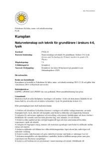 Kursplan - Karlstads universitet