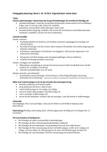 Pedagogisk planering i Kemi v. 36- 45 åk 8 Organisk kemi