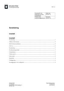 Sondnäring - Solna stad