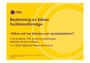 Bedömning av äldres funktionsförmåga