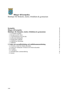 Kostpolitiskt program