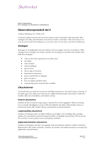 Observationsprotokoll del 4