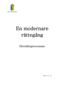 En modernare rättegång