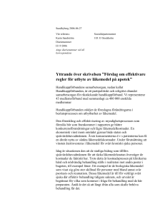 Förslag om effektivare regler för utbyte av läkemedel på apotek