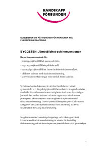 BYGGSTEN: Jämställdhet och konventionen