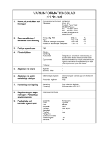 VARUINFORMATIONSBLAD pH Neutral