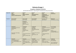 Schema Grupp 1 student