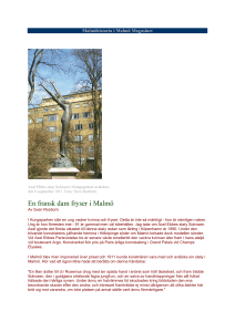 En fransk dam fryser i Malmö