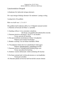 Lärarinstruktion Ortopedi
